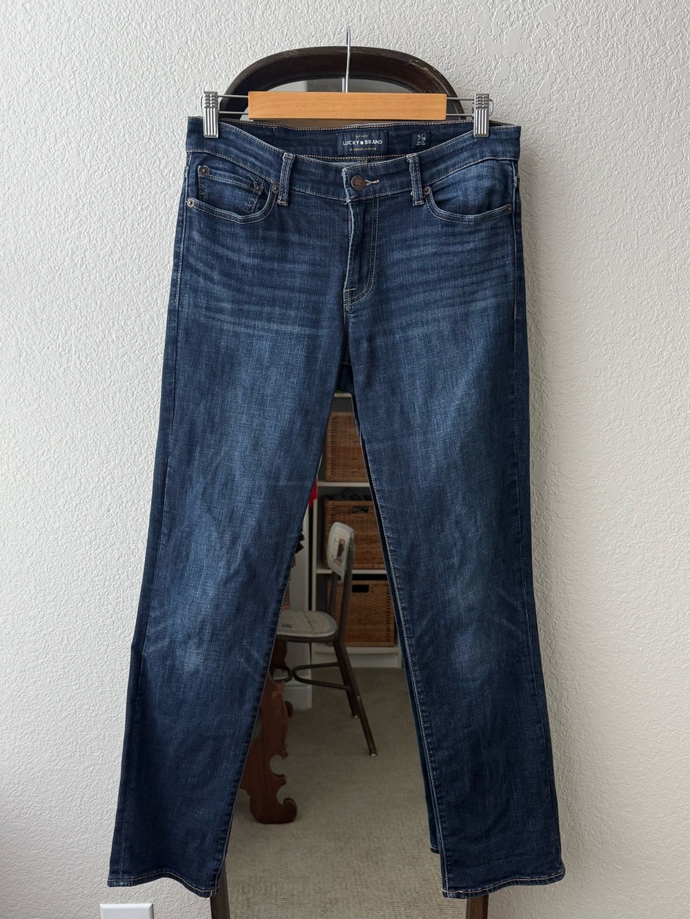 Lucky Brand Sweet Straight Ankle Jeans Dark Wash Denim Size 6/28